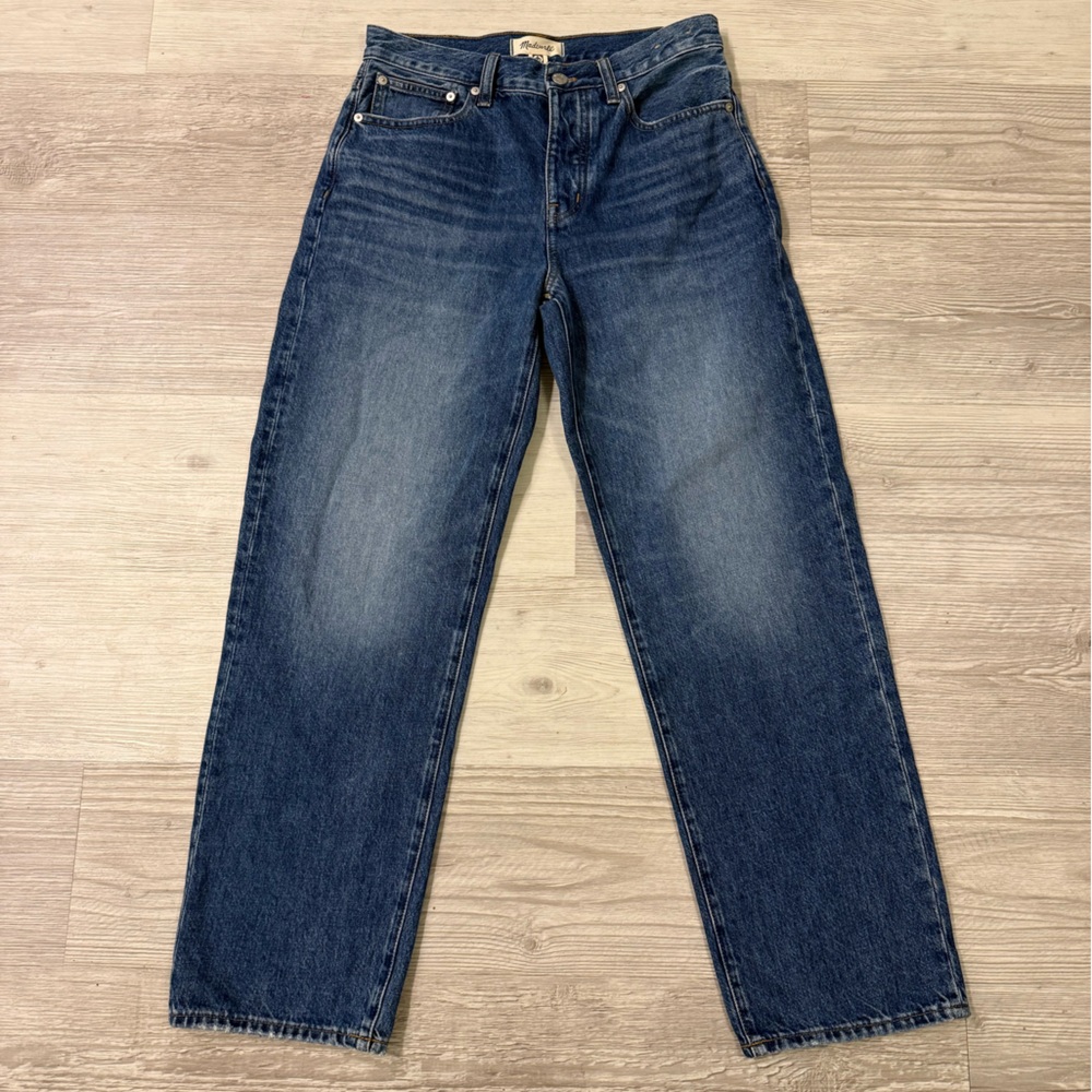 Madewell Low Slung Straight Jeans Women’s Medium Wash 30x29 100% Cotton